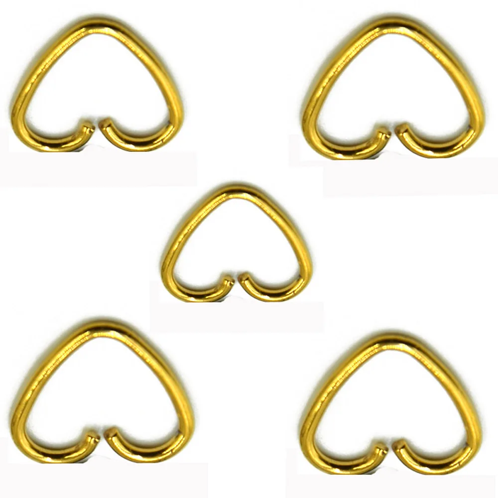 Piercing 2pcs Surgical Steel Heart Ring Cartilage Tragus Earrings Oreja Ear Stud Helix Fake Body Jewelry | Украшения и аксессуары