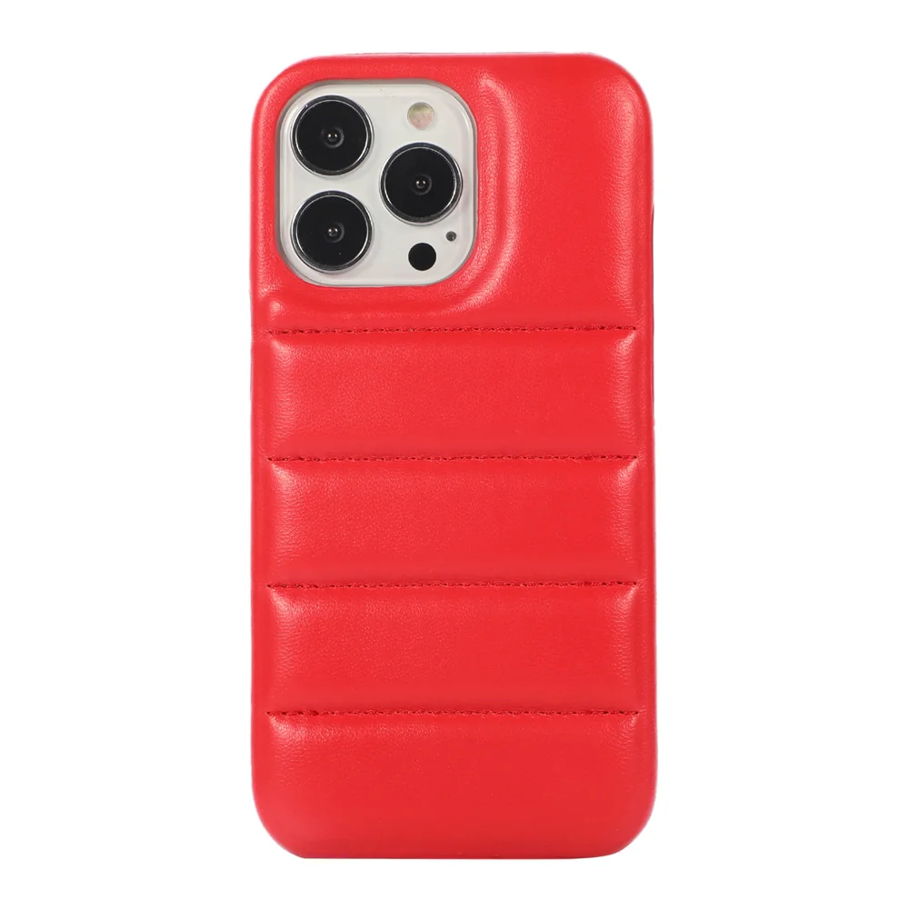 

2021 Winter down jacket 3D The Puffer Soft cloth Phone Case For iPhone 13 Pro 7 8 Plus X XS XR MAX 11 MiNi SE 2020 12 Back cover