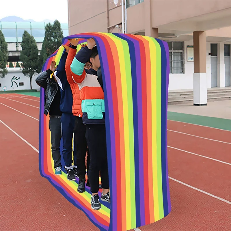 

Teamwork Play Mat Fun Playing Team Games Run Mat Group Learning Activity Mat for Kids and Adults Field Day Game 6M