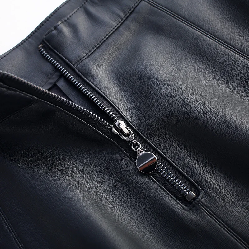 Новая Осенняя женская обувь из pu искусственной кожи юбка с эластичной резинкой