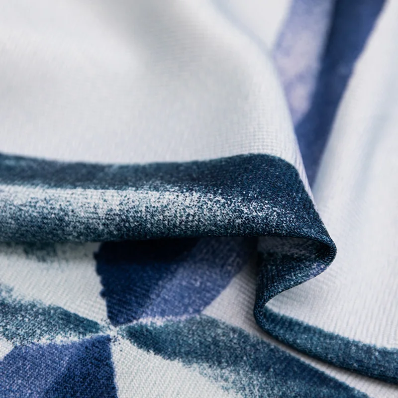 

COLORFUL KING Modern Simplicity Printed Geometric Diamond Blackout Curtains Drapes Curtains For Living Room Kitchen Bedroom