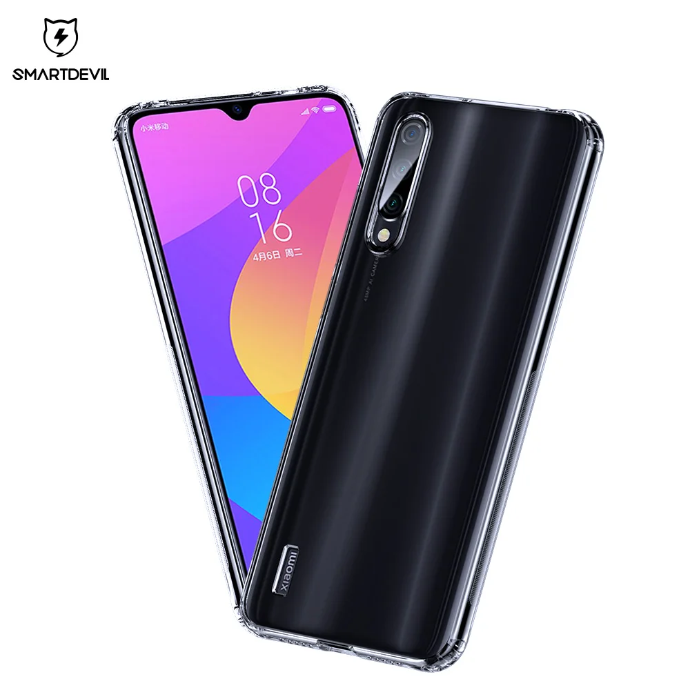 SmartDevil мягкая ТПУ искусственная кожа для Redmi Note 8 K20 pro 9 CC9 CC9e прозрачная защита