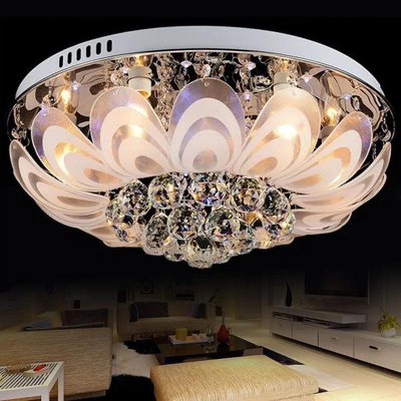 Современный потолочный светодиодный светильник с цветочным дизайном