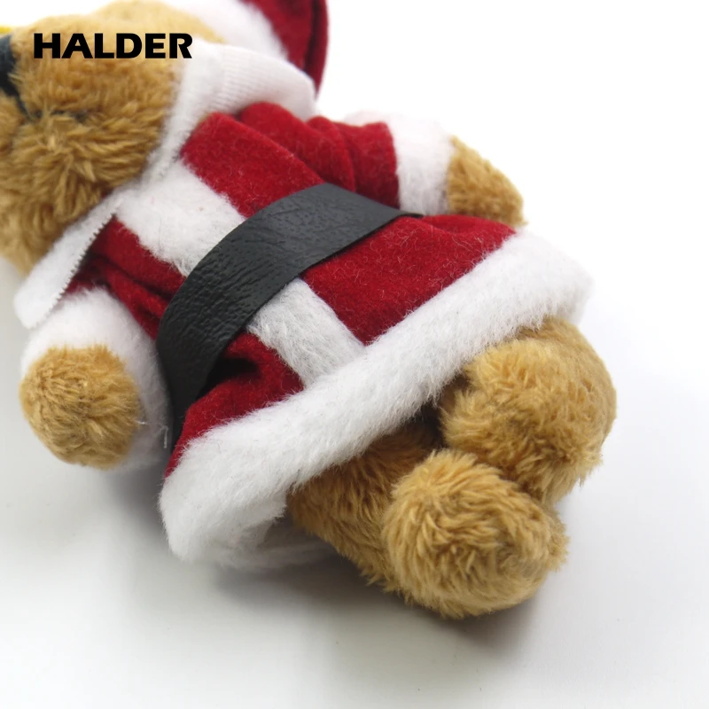 Плюшевый плюшевый мишка Санта Клаус ремешок плюшевые брелки набивные куклы