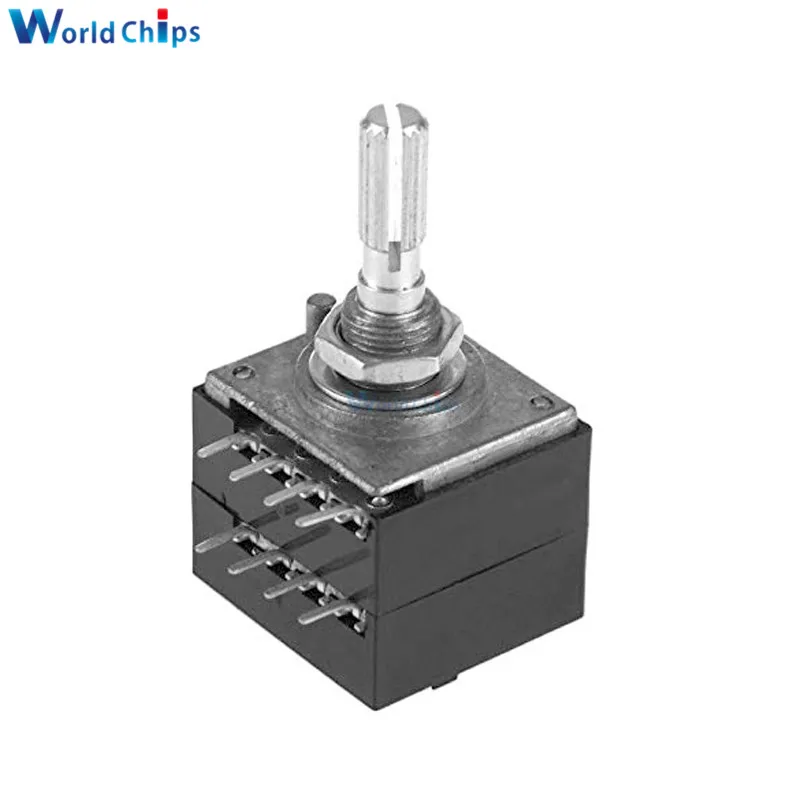 Diymore вращающийся Потенциометр 100K LOG ALPS RH2702 аудио регулятор громкости Pot стерео