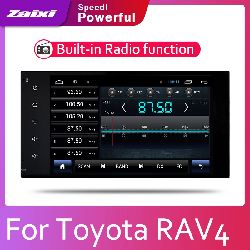 For Toyota RAV4 2000 2001 2002 2003 2004 2005 IPS LCD Screen Android 8 Core Car Radio BT 3G4G WIFI AUX USB GPS Navi Multimedia | Автомобили