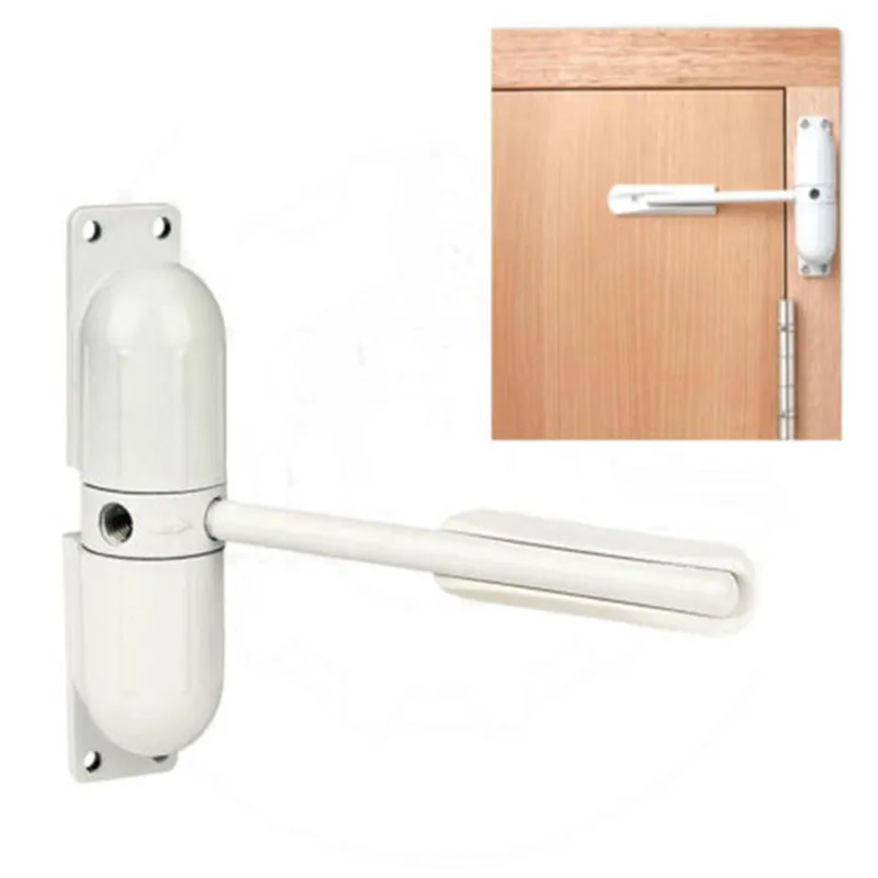 White Spring Closing Door Zinc Alloy Adjustable Surface Mounted Automatic Closer Fire Rated Stopper Hardware | Обустройство дома