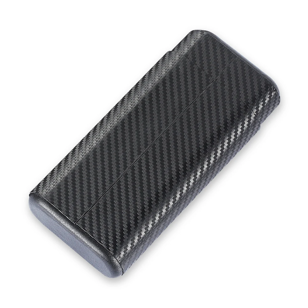 

Galiner Black Leather Cigar Case Travel Portable Cedar Wood Humidor Box 3 Cigar Holders Smoking Gadgets Exquisite Gift Box