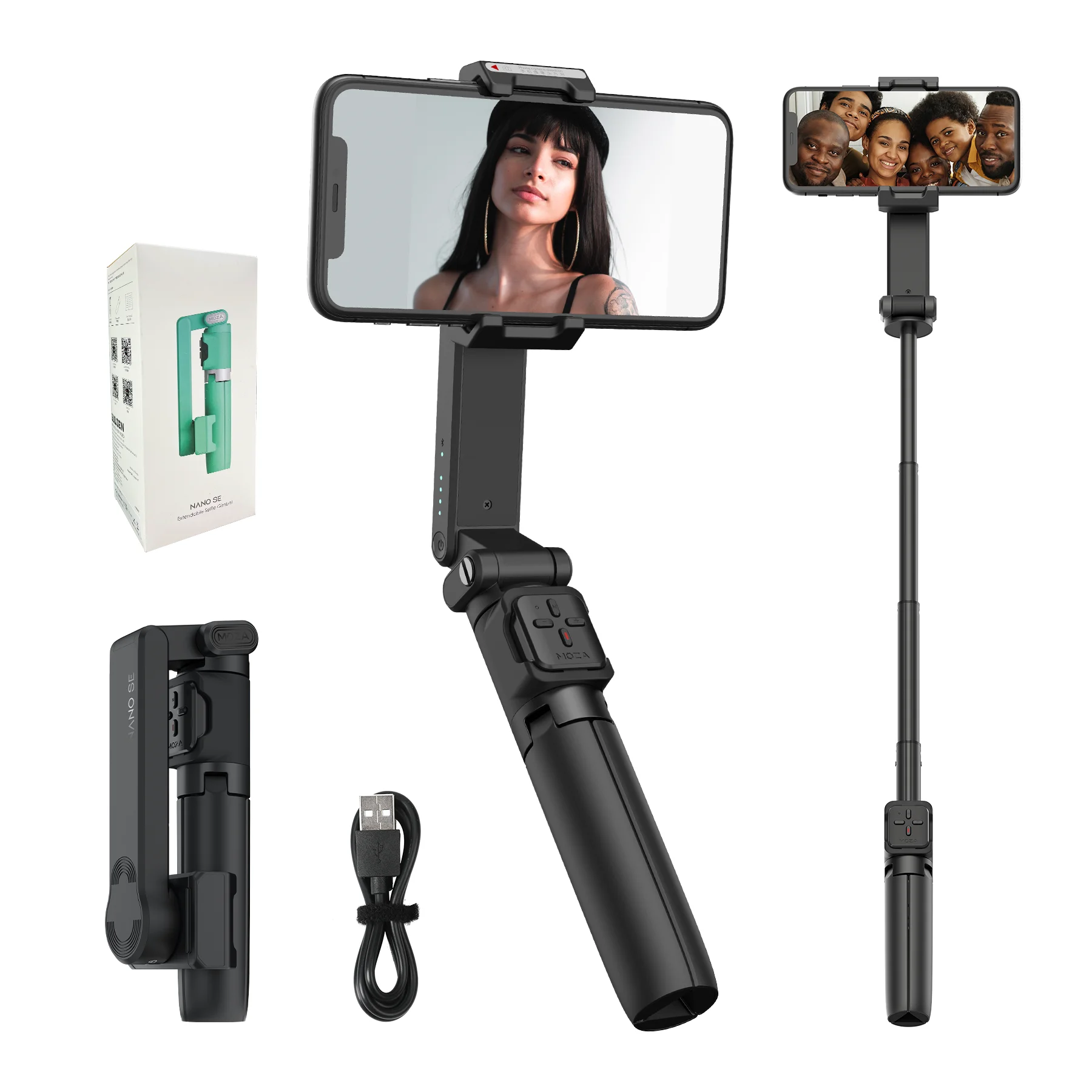 MOZA NANO SE монопод для селфи смартфона Gimbal регистрации YouTube путешествия съемки |