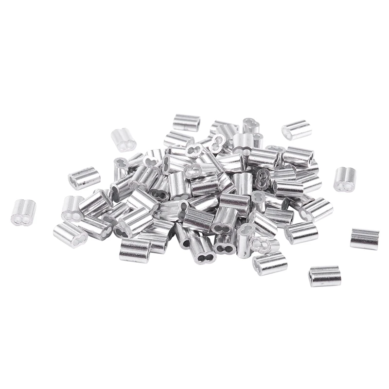 Топ 1/16 дюймовый трос алюминиевые рукава зажим фитинги Кабельные щипцы 100