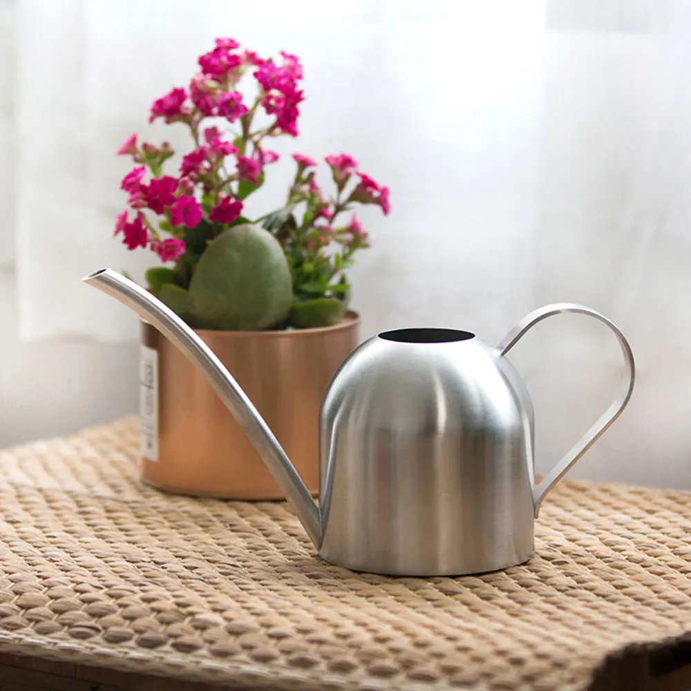 

1pc Large Capacity Water Sprinkler Gardening Kettle Tool for Garden (Silver)