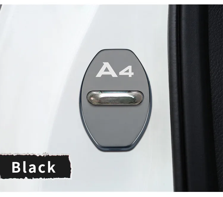 Отделка дверного замка Защитная крышка чехол с эмблемой для Audi A4 b6 b8 b7 b9 b5