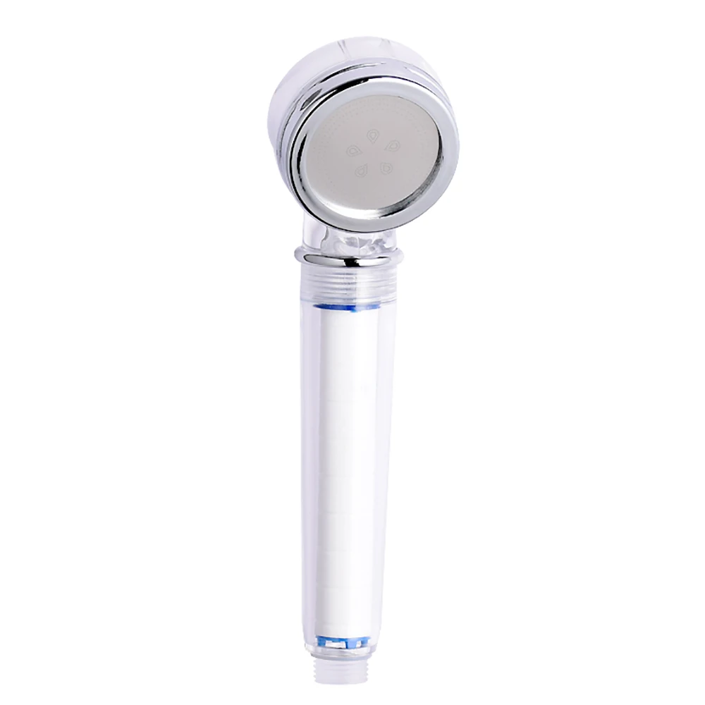 

Skin Care Single Function Eco High Pressure Water Filter Mineral Stone Vitamin C Bathroom Hand Shower Head With PP Cotton