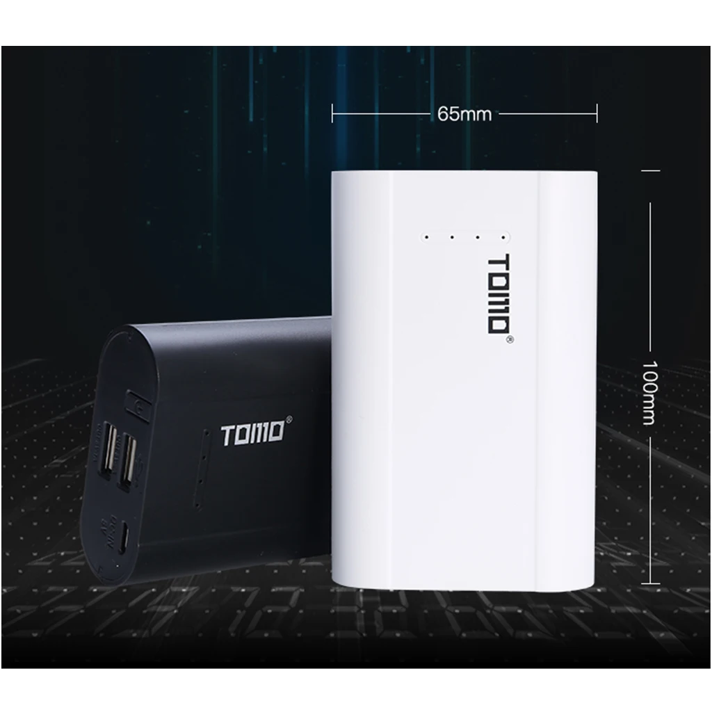 Внешний аккумулятор TOMO P3 с двумя USB портами 3x18650|Зарядные устройства для
