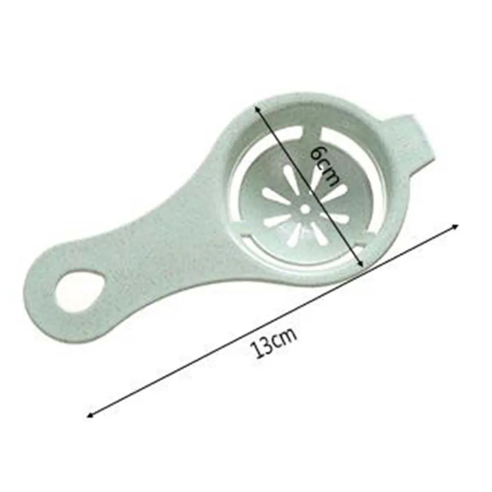 

1pcs Egg White Yolk Separator Baking Tool Cooking Sieve Filter Home Kitchen Essential Wheat Stalk Material Picnic Outdoor Tools