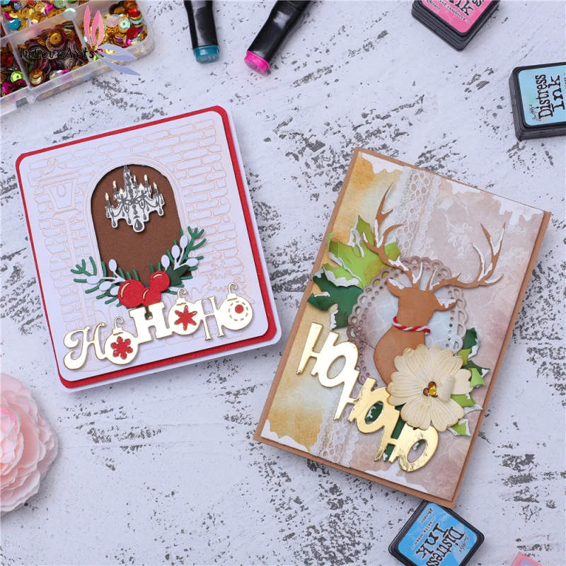 

InLoveArts Ho Letter Metal Cutting Dies Scrapbooking Festive Decorative Embossing Making Cards Crafts Stencils Word Knife Mould