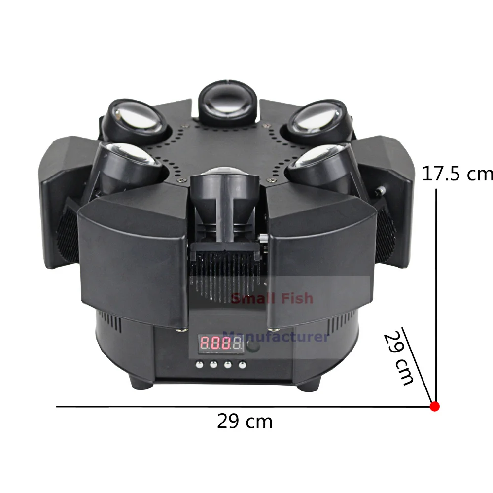 2020 Новое поступление светодиодный 6 головка Smart пучка движущихся RGBW 17/38CH DMX