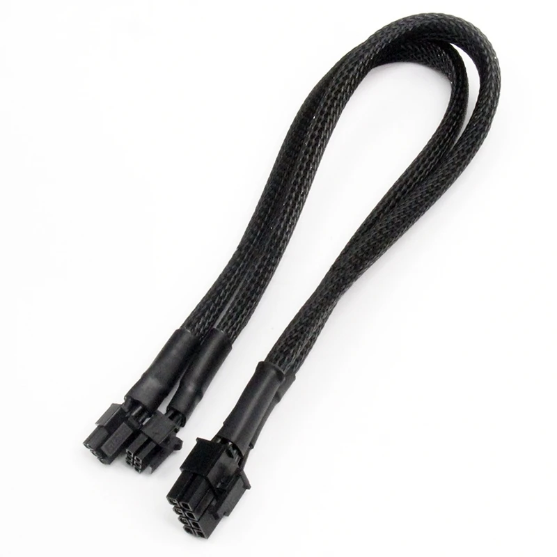 

Dual Mini 6 Pin to 8 Pin PCI Express Video Card Power Adapter Sleeved Cable for Mac Pro Tower/Power Mac G5 15-Inches