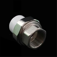 ppr copper live joint inner wire 20 25 32 40 50 63 inner tooth live joint thickened water pipe reducer pipe fittings