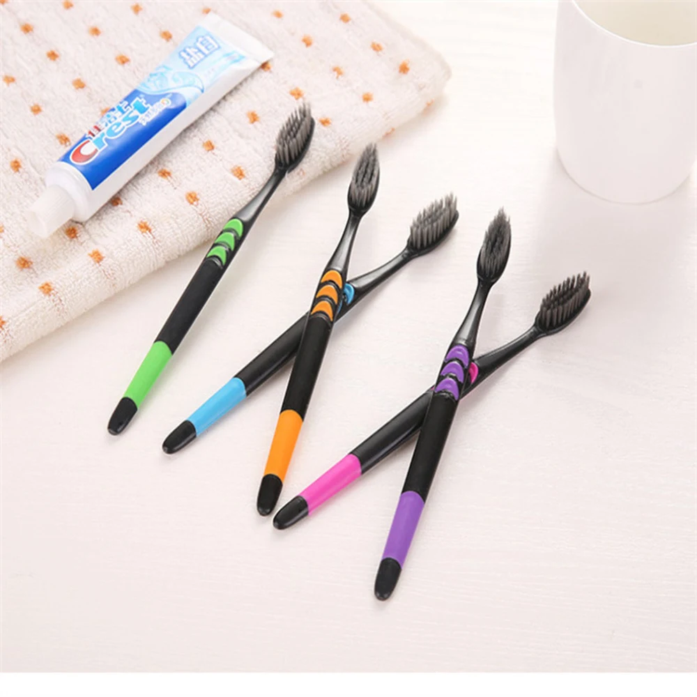 

10pcs/sets Grip Whitening Inhibit Tool Dental Care Handle Breath Non-slip Bamboo Toothbrush