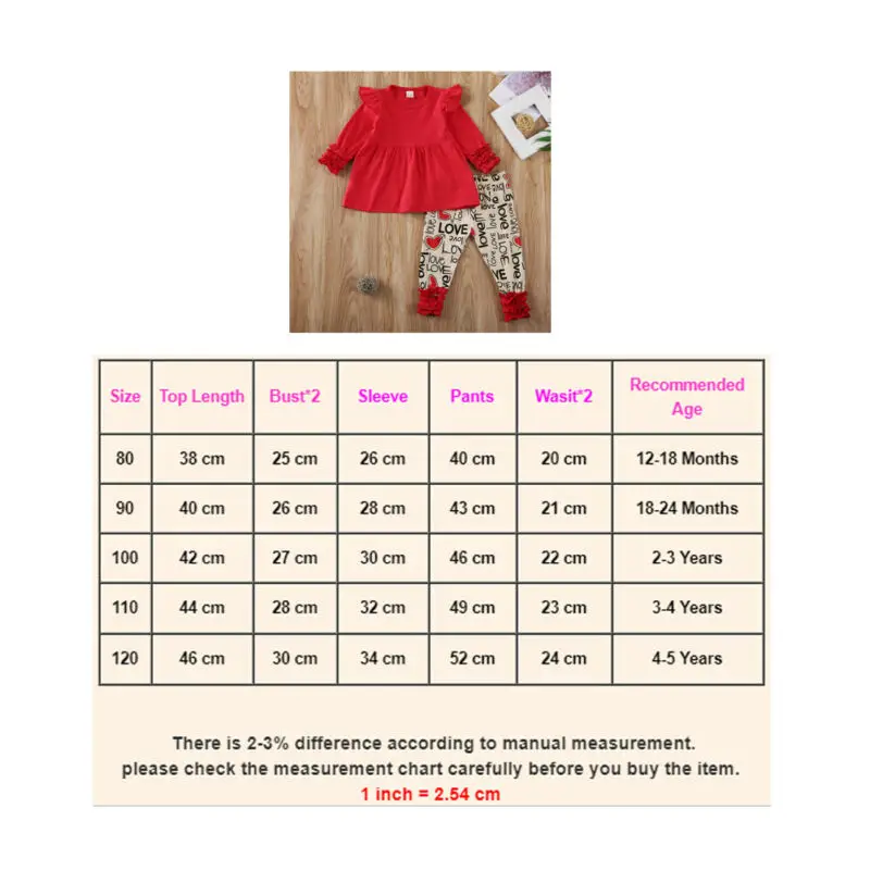 Новая детская одежда на День святого Валентина для маленьких девочек топ с
