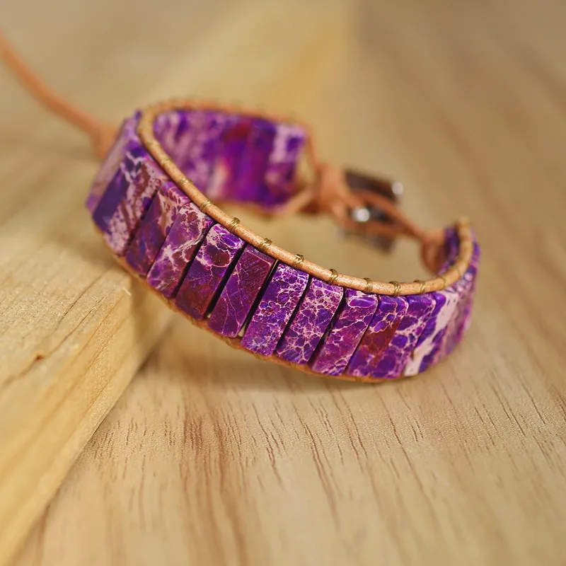 Женский мужской кожаный браслет из чакры и ручной работы натуральный ювелирный