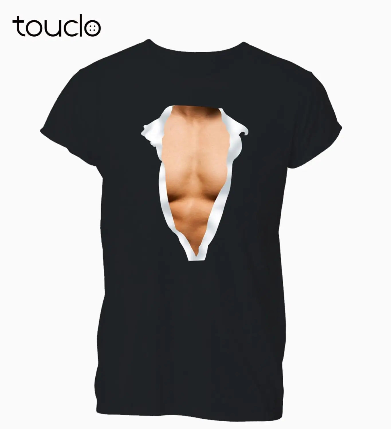 Летняя мода горячая Распродажа Мужская футболка с открытой грудью без одежды