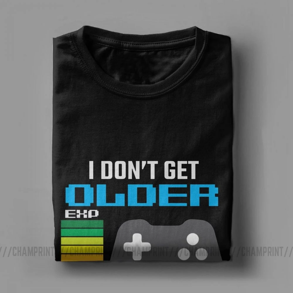 Забавные мужские футболки с коротким рукавом I't Grow I уровень Up для смешной