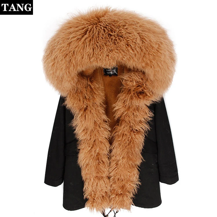 2019 натуральный мех осень зима тонкая куртка с длинными рукавами женская новая