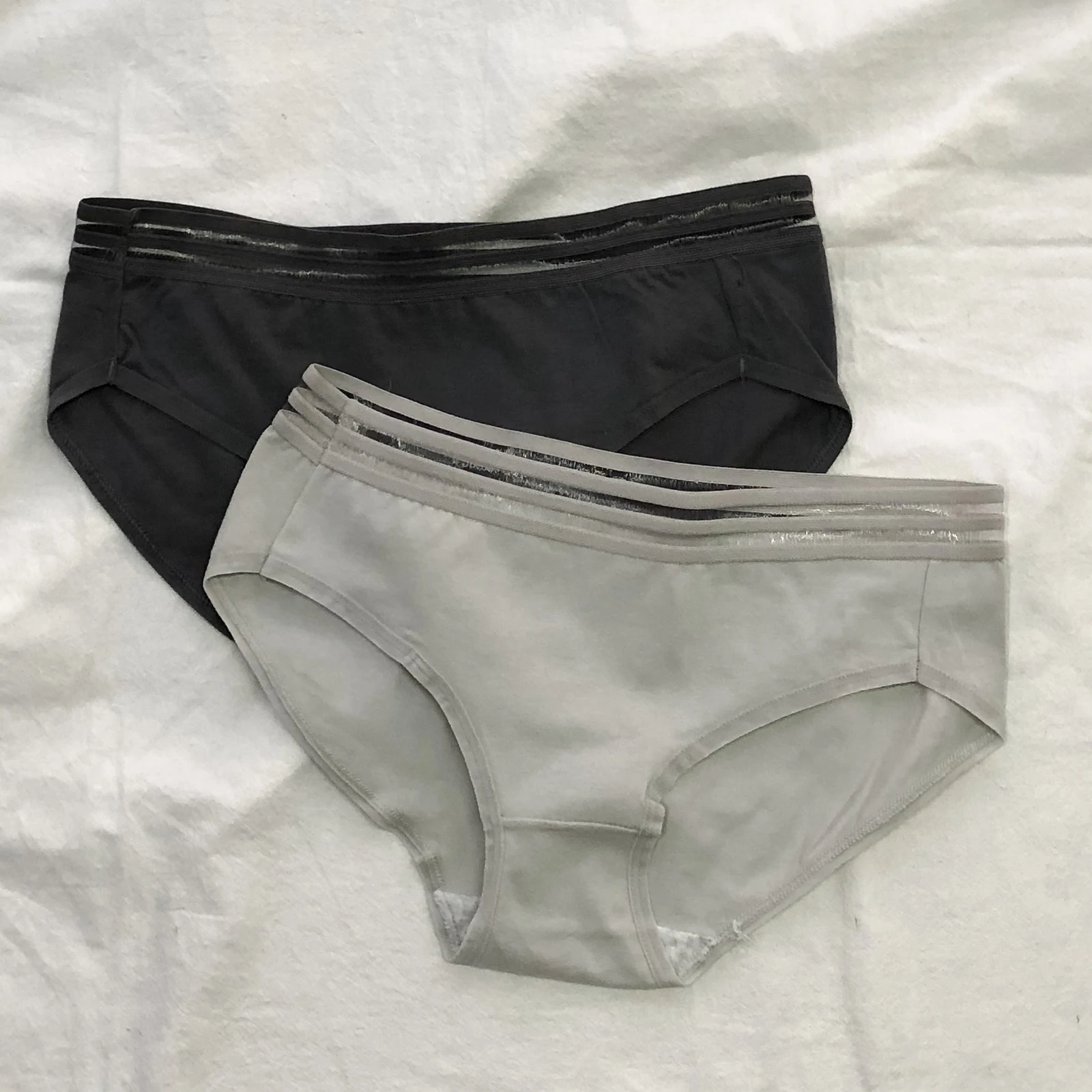 

2021 Spring and Summer Korean Chic New Fashion Simple Underwear Women's Preppy Style Mid-Waist Thin Briefs Four-Pack