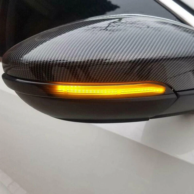

2Pcs Turn Signal Lights For VW MK7 Golf GTI 2015up Car Dynamic LED Side Mirror Sequential Blinker Indicator Streamer Lamps