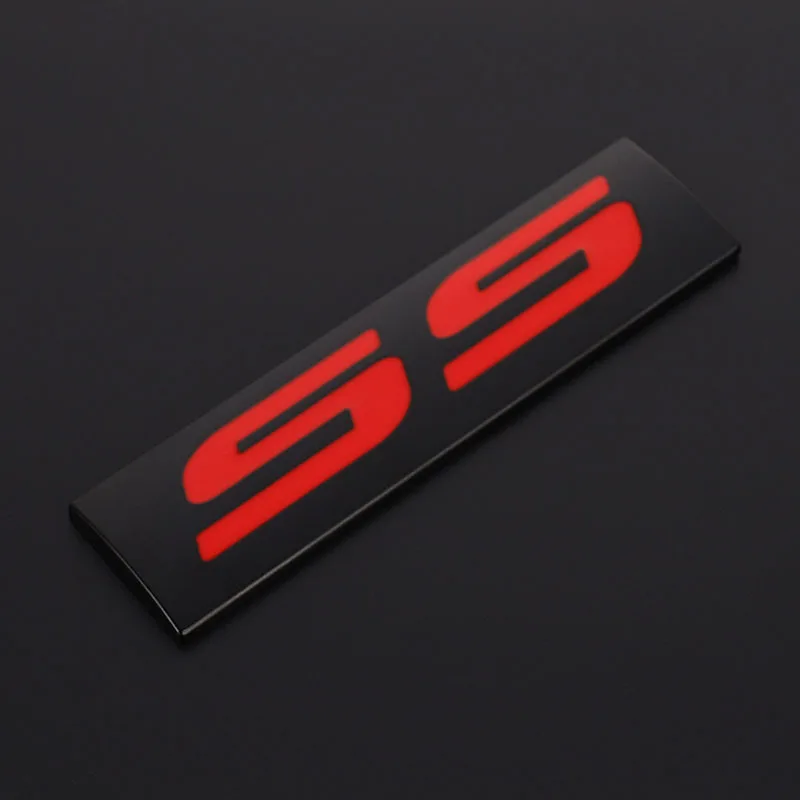 for SS Logo Stickers 3D металлический СС логотип значок наклейки эмблемы наклейки для Chevrolet Cruze Camaro Captiva Aveo Silverado Lacetti Spark Epica стайлинга автомобилей - Название цвета: for SS Logo Stickers