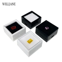 wholesale 100pcs gemstones display box loose diamond packaging organizer case jewelry beads pendant holder gem storage container