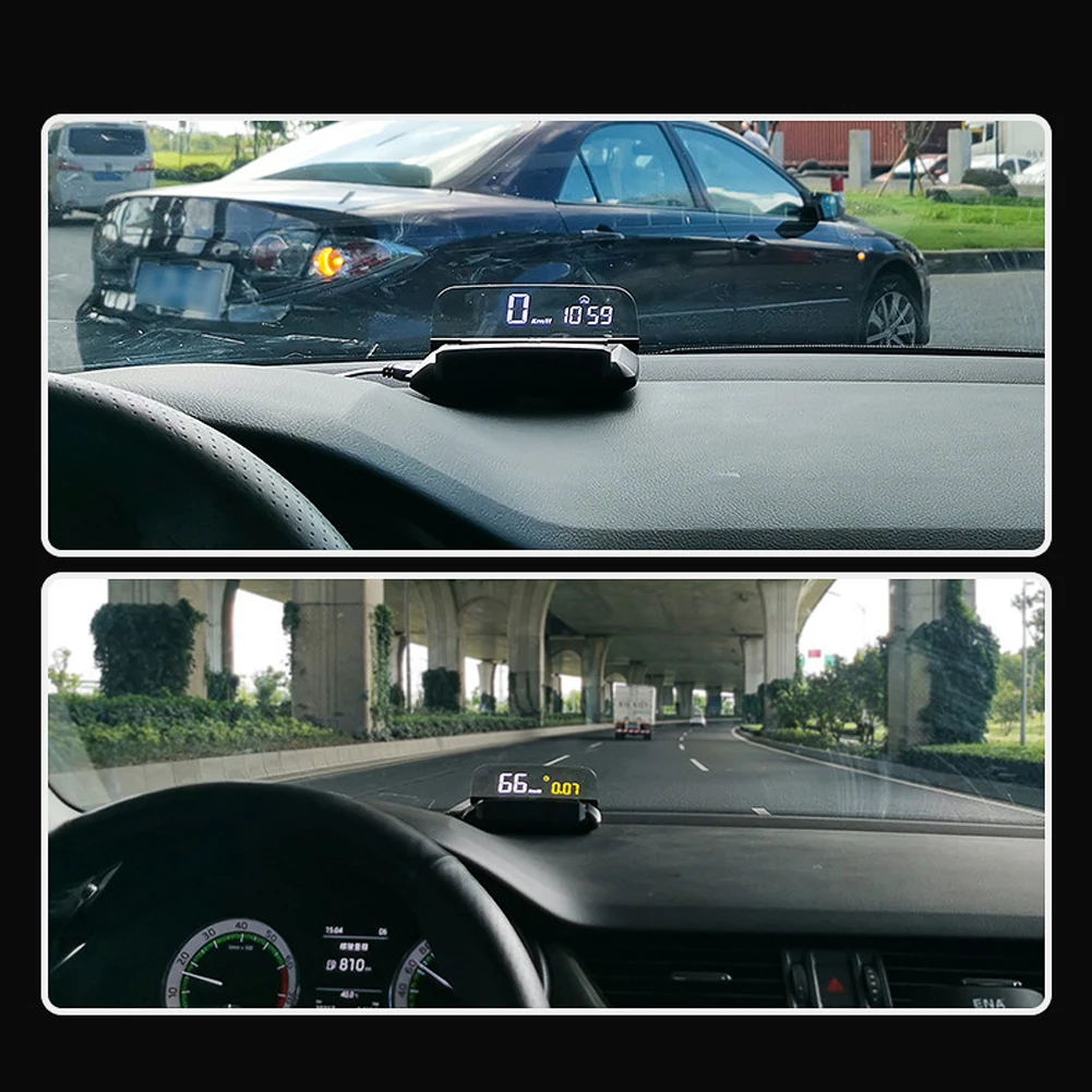 

L3 HUD Car Head-up Display OBD2 Display Speedometer Car GPS Digital Head-Up Display HUD Projector Overspeed Warning