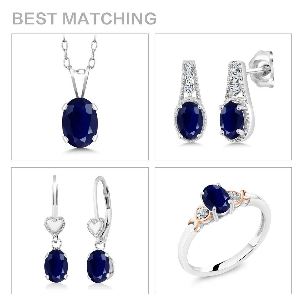 GemStoneKing 925 пробы Серебряное и розовое золото 10 к кольцо 1 02 cttw Натуральный Синий
