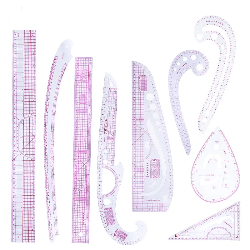 MIUSIE 9 шт. линейка для шитья французский изгиб измерительная шкала инструменты