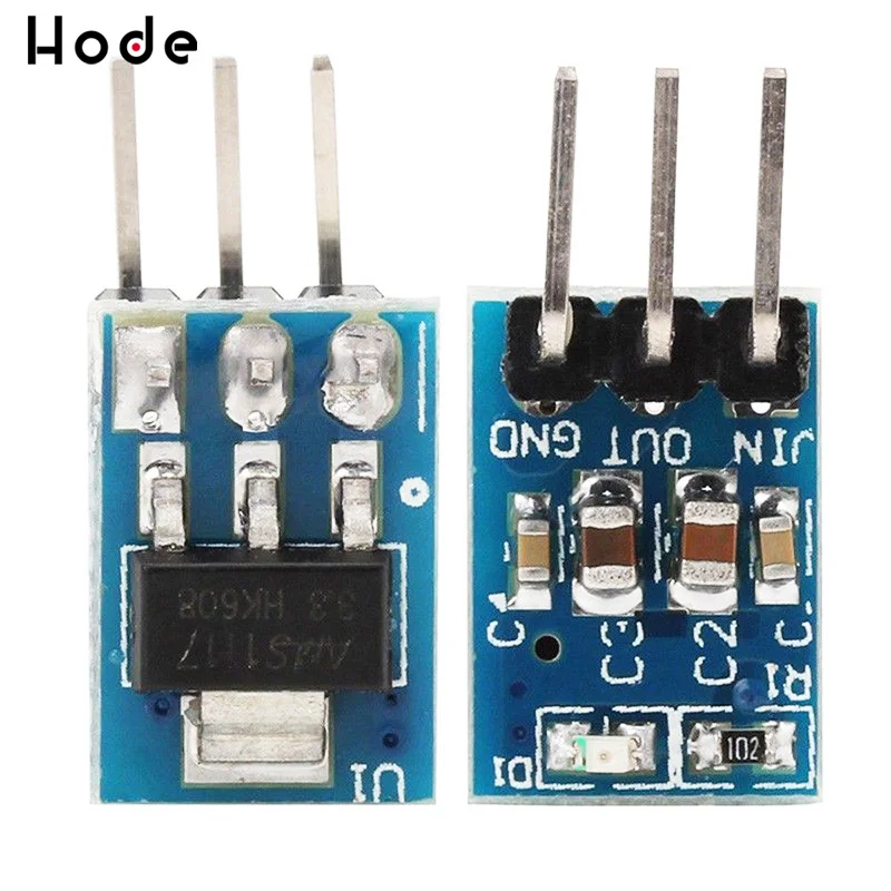 5 шт Высокое качество шт. 5V до 3 V для DC-DC понижающий Питание модуль AMS1117 LDO 800MA |