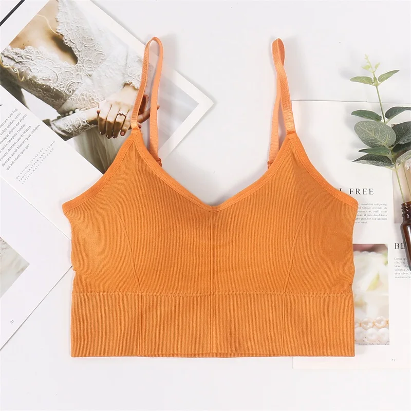 Бюстгальтер женский без косточек пикантный топ бандо с чашками пуш ап нижнее