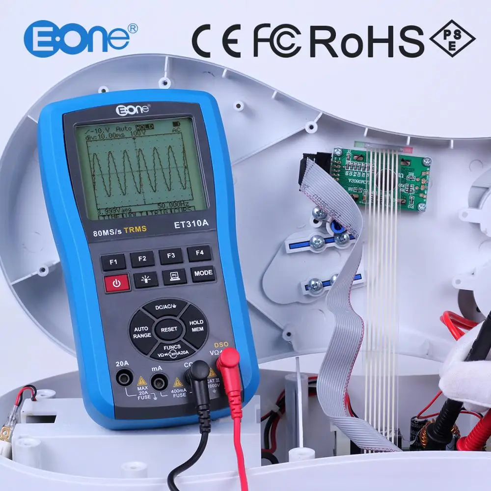 Осциллограф EONE ET310A 20 МГц 80Msps цифровой мультиметр для хранения Портативный