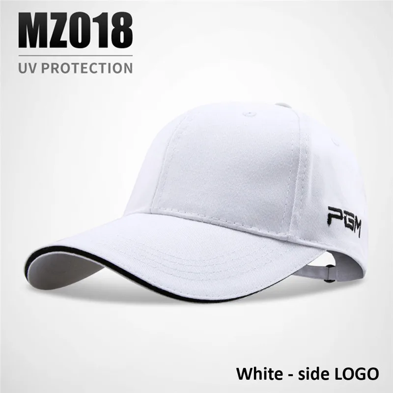 White 02 PGM Регулируемая дышащая хлопковая бейсболка для гольфа для мужчин солнцезащитная Кепка для спорта на открытом воздухе, велоспорта, пешего туризма, беговой кепки для женщин - Цвет: White 02
