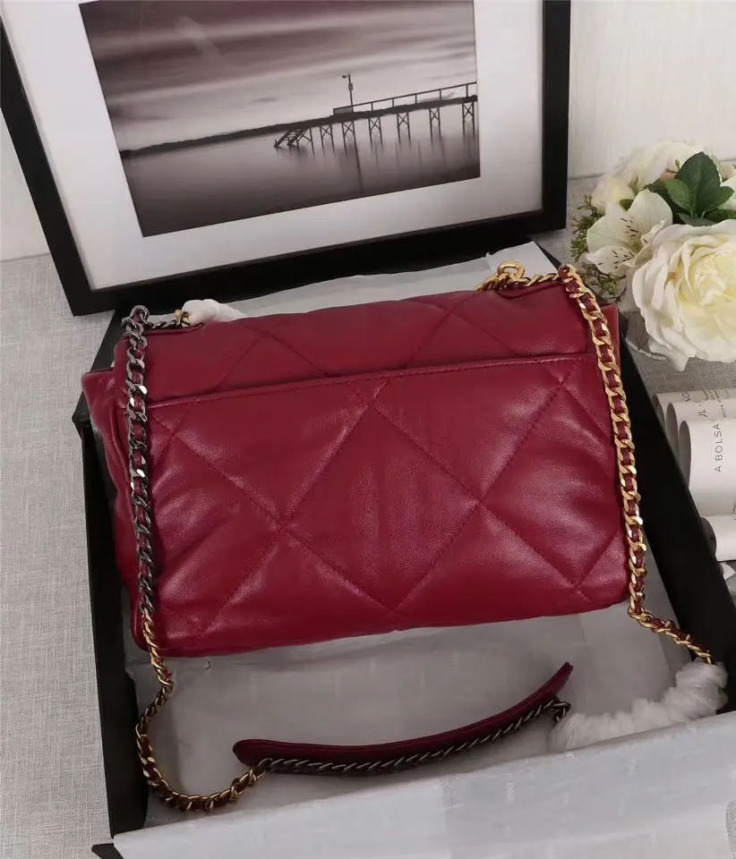

Women's bag 2020 famous brand luxury hanging bag soft leather top quality women's chain shoulder bag sac main fashion