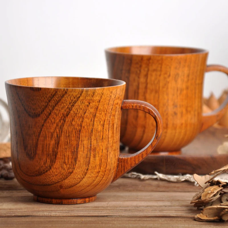 Деревянная кружка ручной работы для чая кофе деревянная пива чашка молока дома и