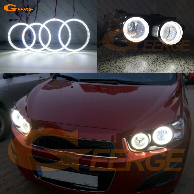 Для Chevrolet AVEO Sonic T300 2011 2012 2013 2014 2015 пред Facelift ультра яркий SMD СВЕТОДИОДНЫЙ ангельские