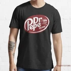 Забавная футболка Dr Pepper Pepe, формальная весенне-осенняя футболка с забавным дизайном для фитнеса, футболка уличная одежда