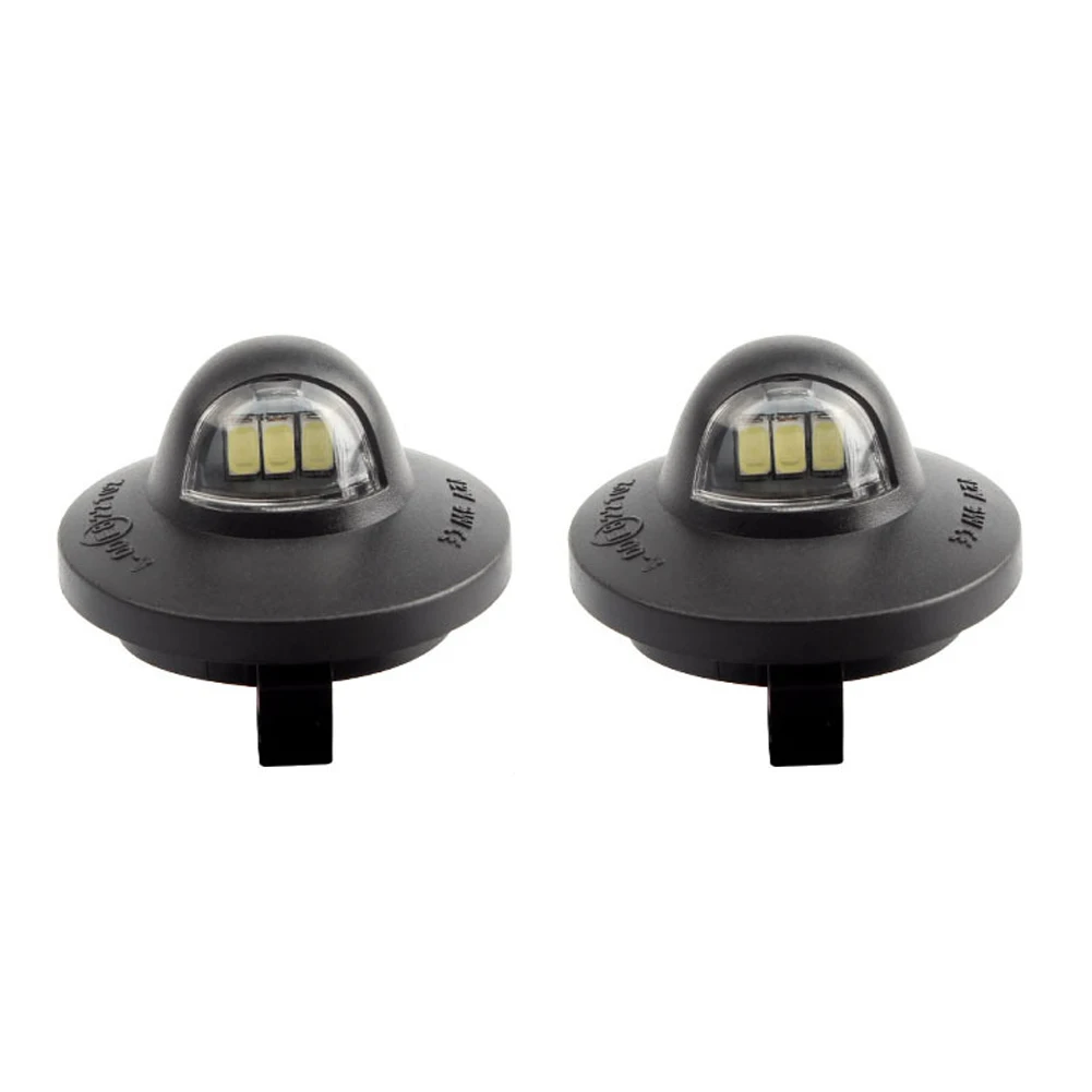 

2pcs License Plate Light 12V 3LED 6000K LED License Plate Frame Lamp Assembly Replacement Car lamps for Ford F150 F250 F350