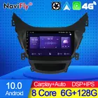 NaviFly 7862C Android 10 многофункциональная автомобильная интеллектуальная система для Hyundai Elantra 5 JK 2010 - 2016 Carplay DSP навигация GPS вентилятор