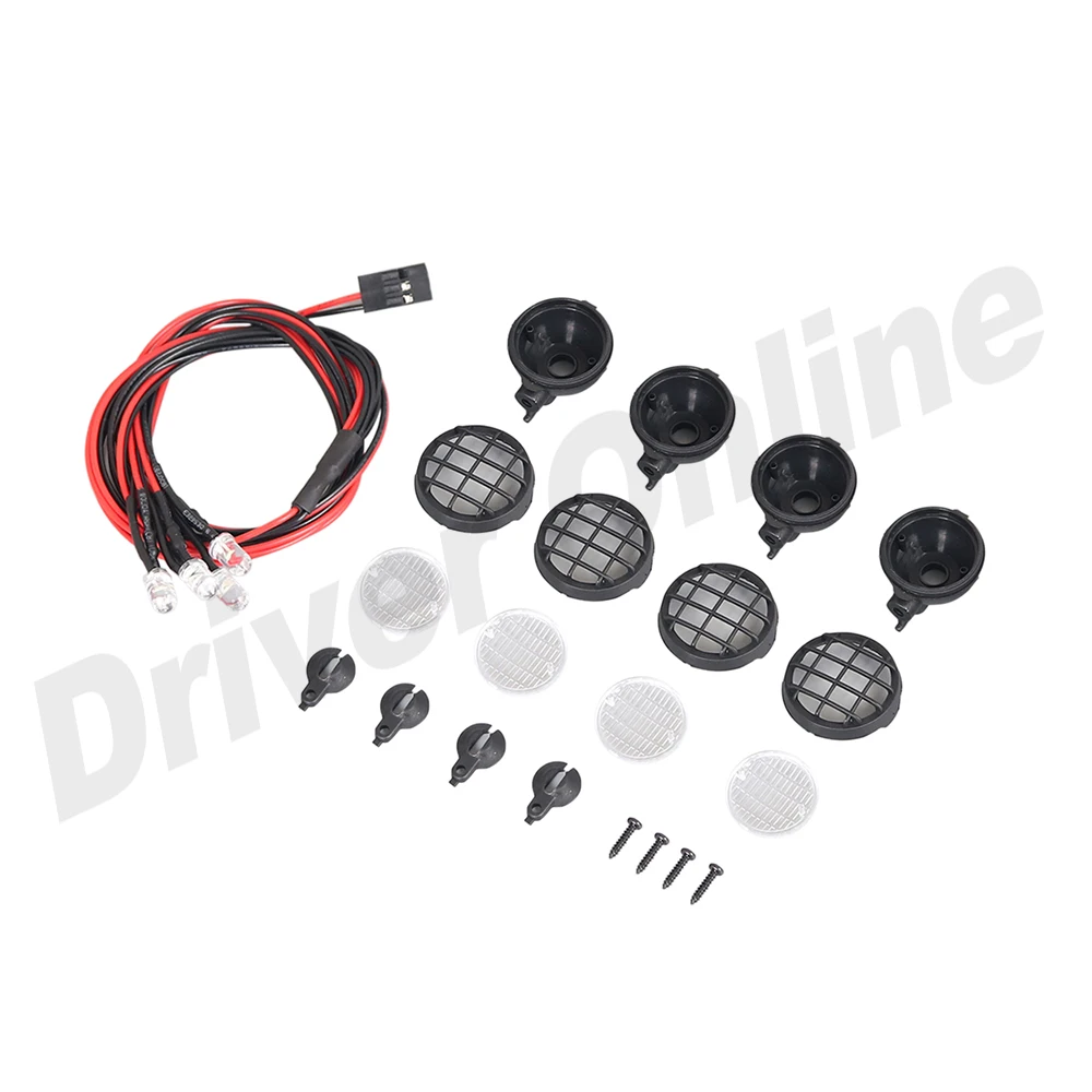 4 шт. RC автомобильный светодиодный круглый Точечный светильник на крыше для 1/10