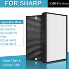 Для очиститель воздуха Sharp KC-A41R-W KC-A41R-B KC-A40EUW hepa фильтром FZ-A41HFR Активизированный карбоновый фильтр FZ-A41DFR