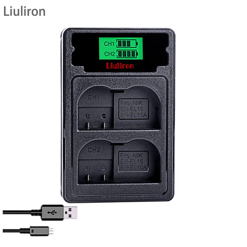 Bateria EN EL15 EN-EL15A ENEL15 EN-EL15 Батарея пакет для Nikon D500 D600, D610 D750 D7000 D7100 D7200 D800 D800E D810 D810A& 1 v1
