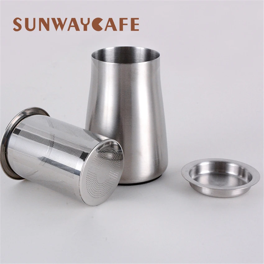 Нержавеющая сталь кофе порошок сито пыленепроницаемый фильтр для муки чашки